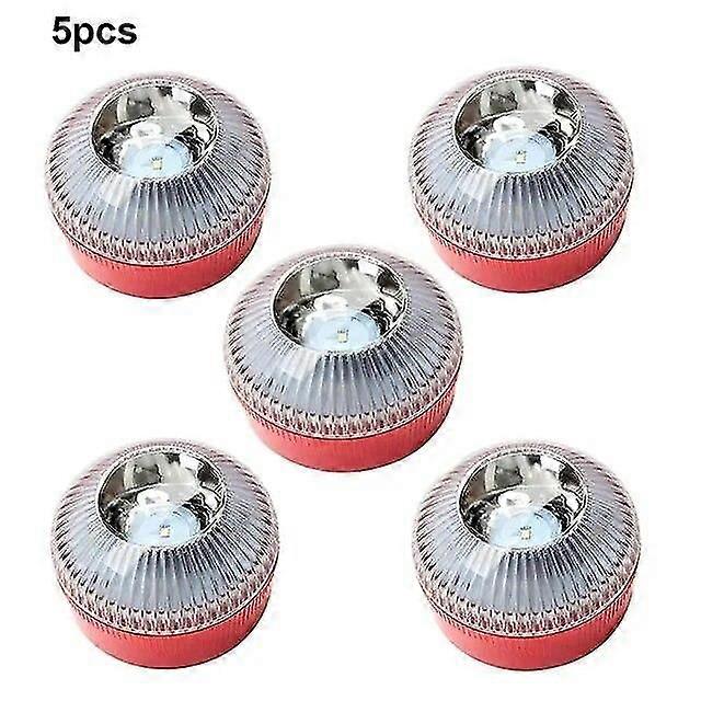 Lumière d’urgence portable la plus récente V16 Homologué Voiture Feu de balise d’urgence Orange/bleu/rouge Lumière stroboscopique à induction magnétique