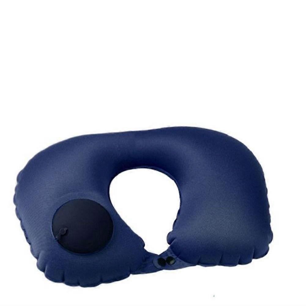 Portable Automatic Air Inflatable Pillow Ring Folding U Shape Neck Cushion U-SHape Pillow Airplane