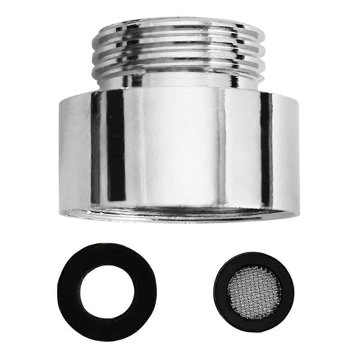 D&D 3/4" Female to 1/2" Male Thread Reducer in Chrome - Chrome Plated Adaptor to Reduce to 1/2" for Shower Hoses Made of High Quality Brass