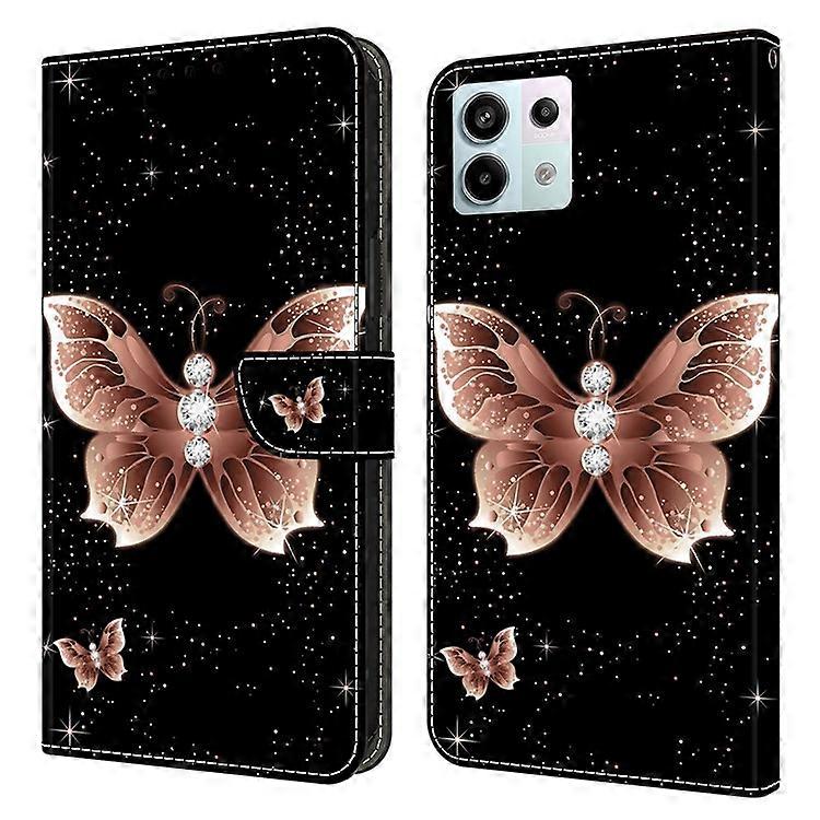Compatible For Xiaomi Redmi Note 13 Pro 5G / Poco X6 5G Case 3D Pattern Printing Leather Wallet Phone Shell