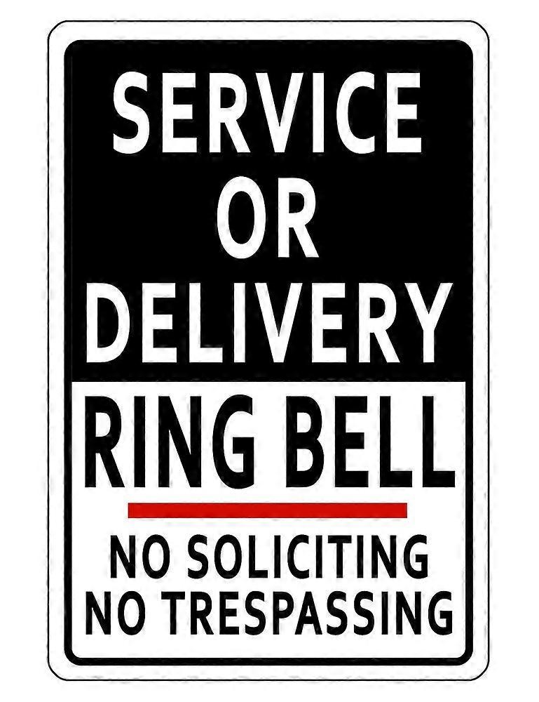 RING BELL FOR SERVICE SIGN DURABLE ALUMINUM NO RUST FULL COLOR Sign