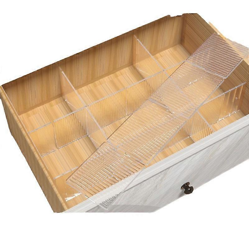 8 pcs Adjustable Plastic Drawer Dividers for Home Organizing