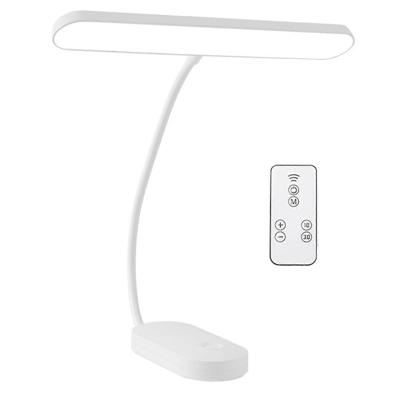 1 Set LED Reading Lamp Color Temperature Adjustable Dimmable Remote Control Flicker Free Flexible