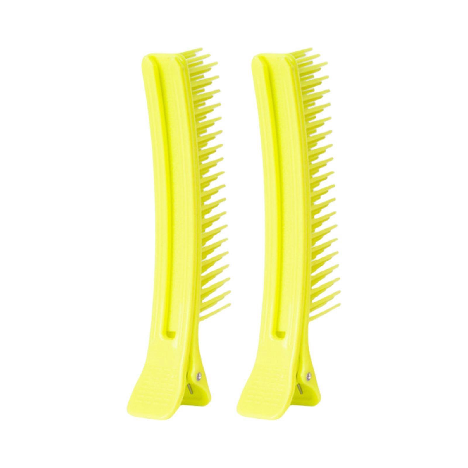 2 Pcs Hair Clips for Styling Sectioning Hairdresser Clips Hair Styling Clips Hair Cutting Clips Hair Sectioning Clips  yellow L