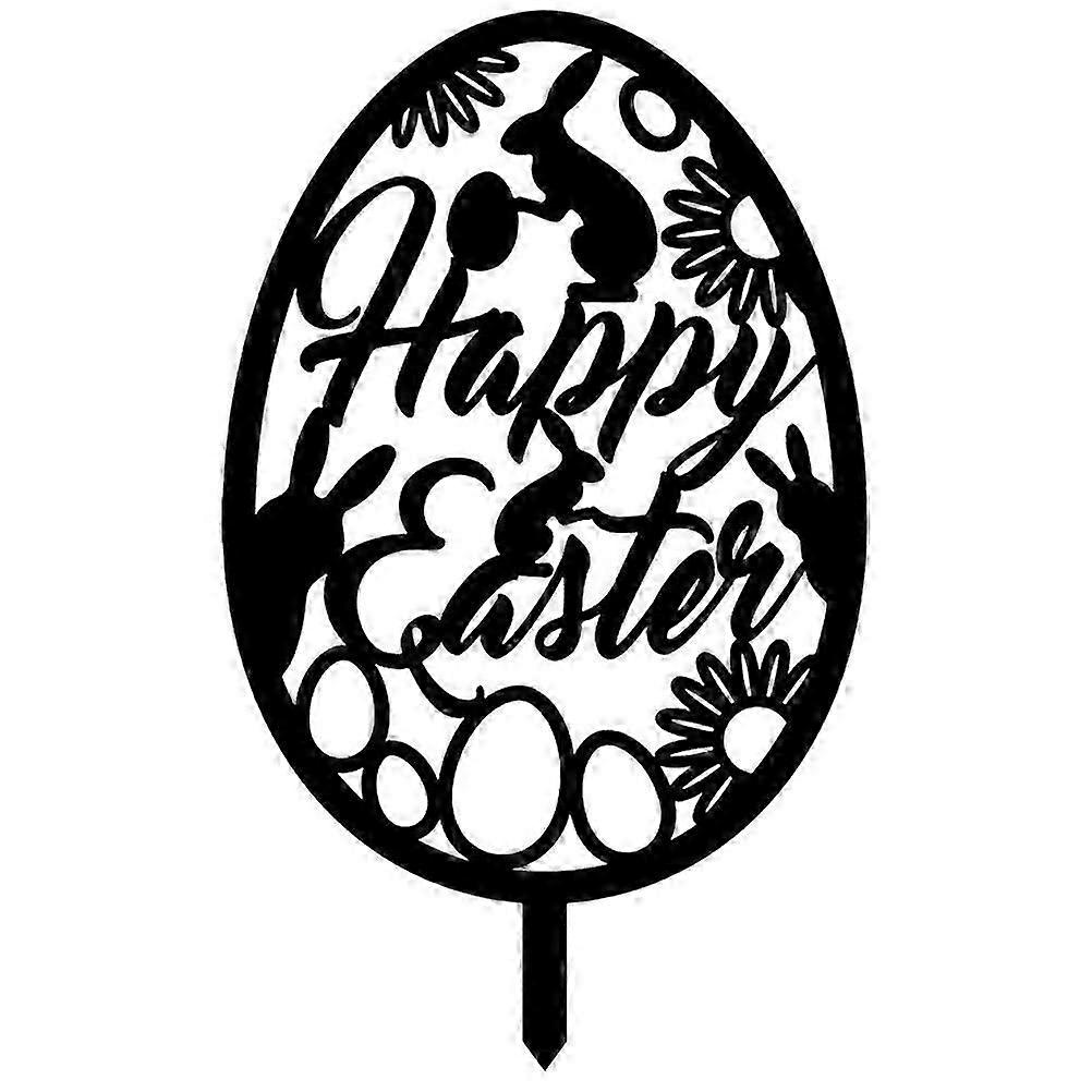 Easter Egg Decoration Easter Egg Stake Festival Easter Yard Sign with Stake