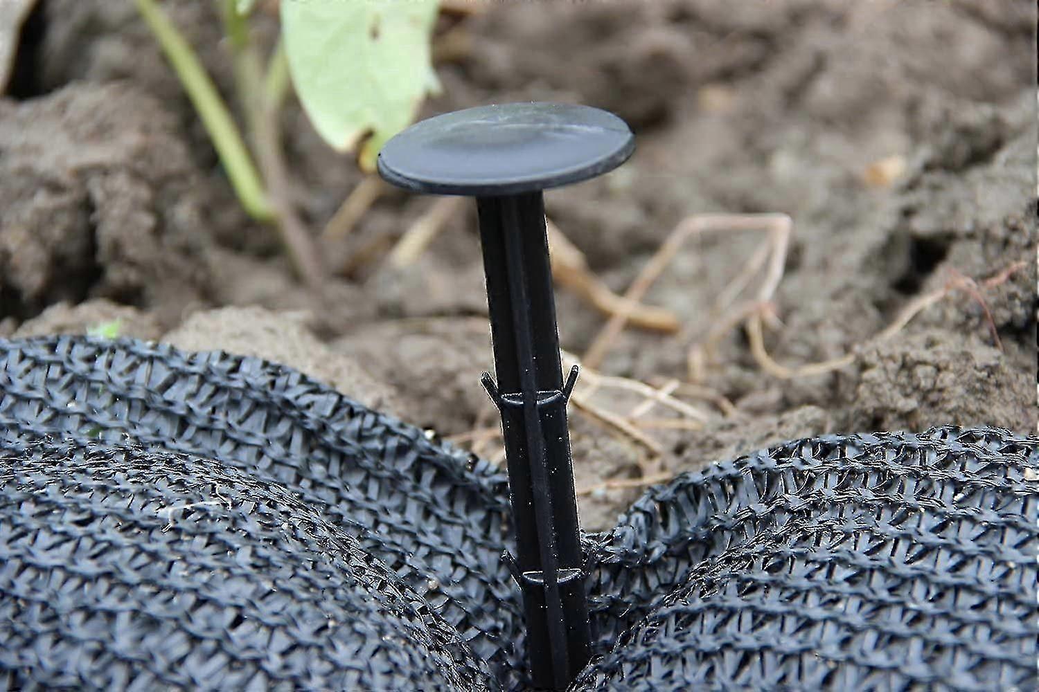 30 Pcs 4.3 Inch Garden Securing Pegs Plastic Fixing Peg Weed Fabric Pegs For Weed Control Membrane Matting Ground Cover Netting (11cm)