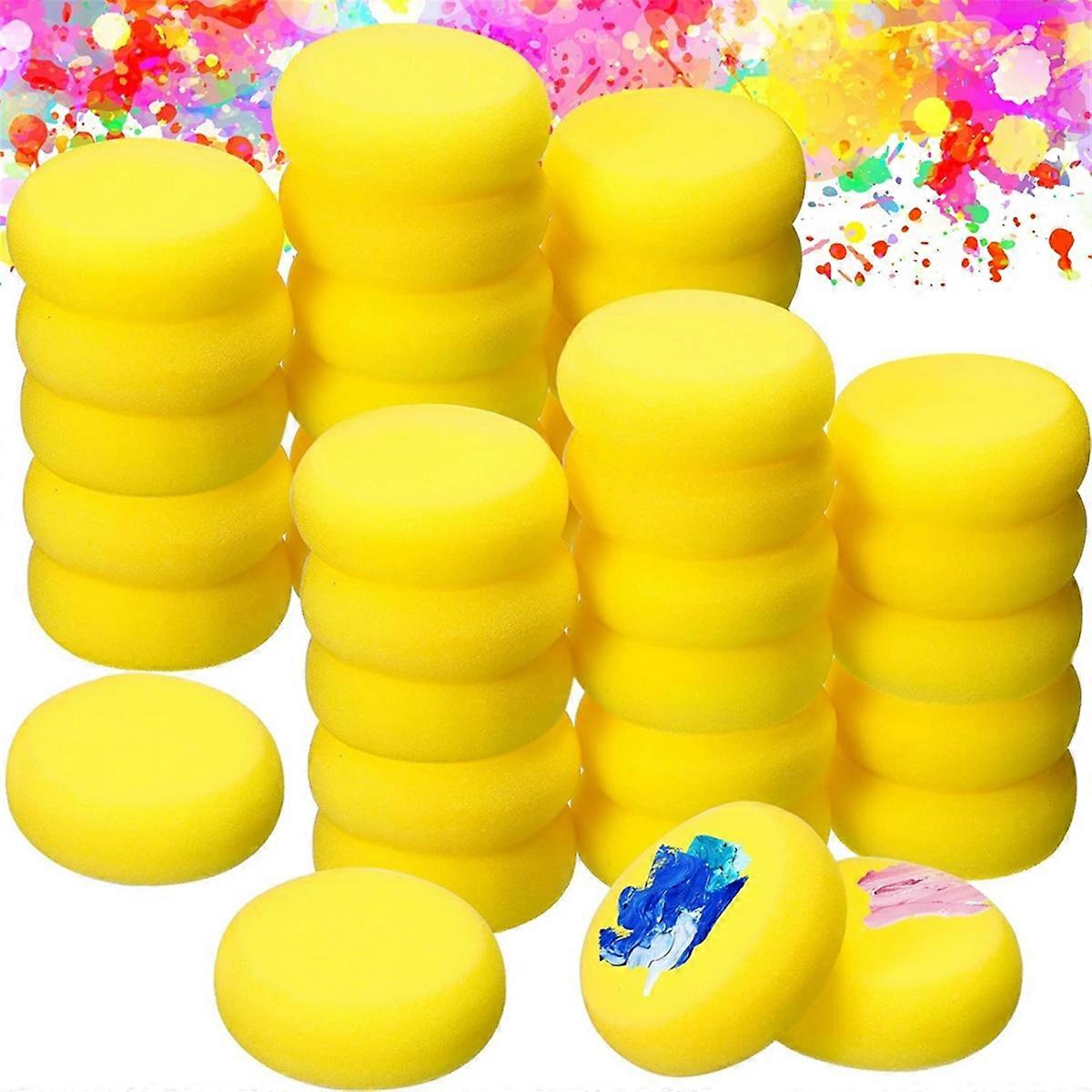 Yellow Painting Sponge,3In Watercolor Synthetic Sponge Artist Sponge