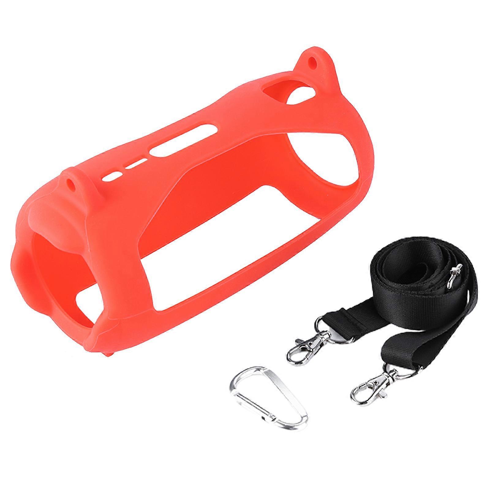 for Pulse 5 Speaker Protective Box Silicone Cases Protector Audio Silicone Cases Pouch Protective Skin Accessories Red