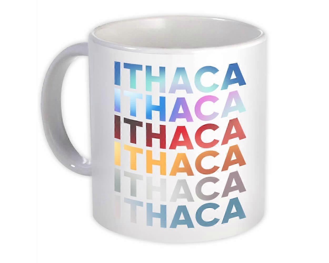 Cană cadou: Ithaca New York Gradient