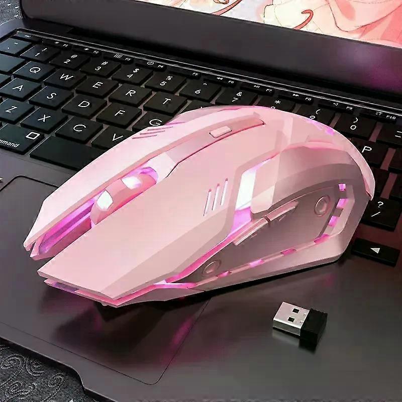 Iuminescent Rechargeable Wireless Mouse with 2.4GHz USB for Laptop Macbook PC Computer Bluetooth Mouse for iPad Tablet Phone