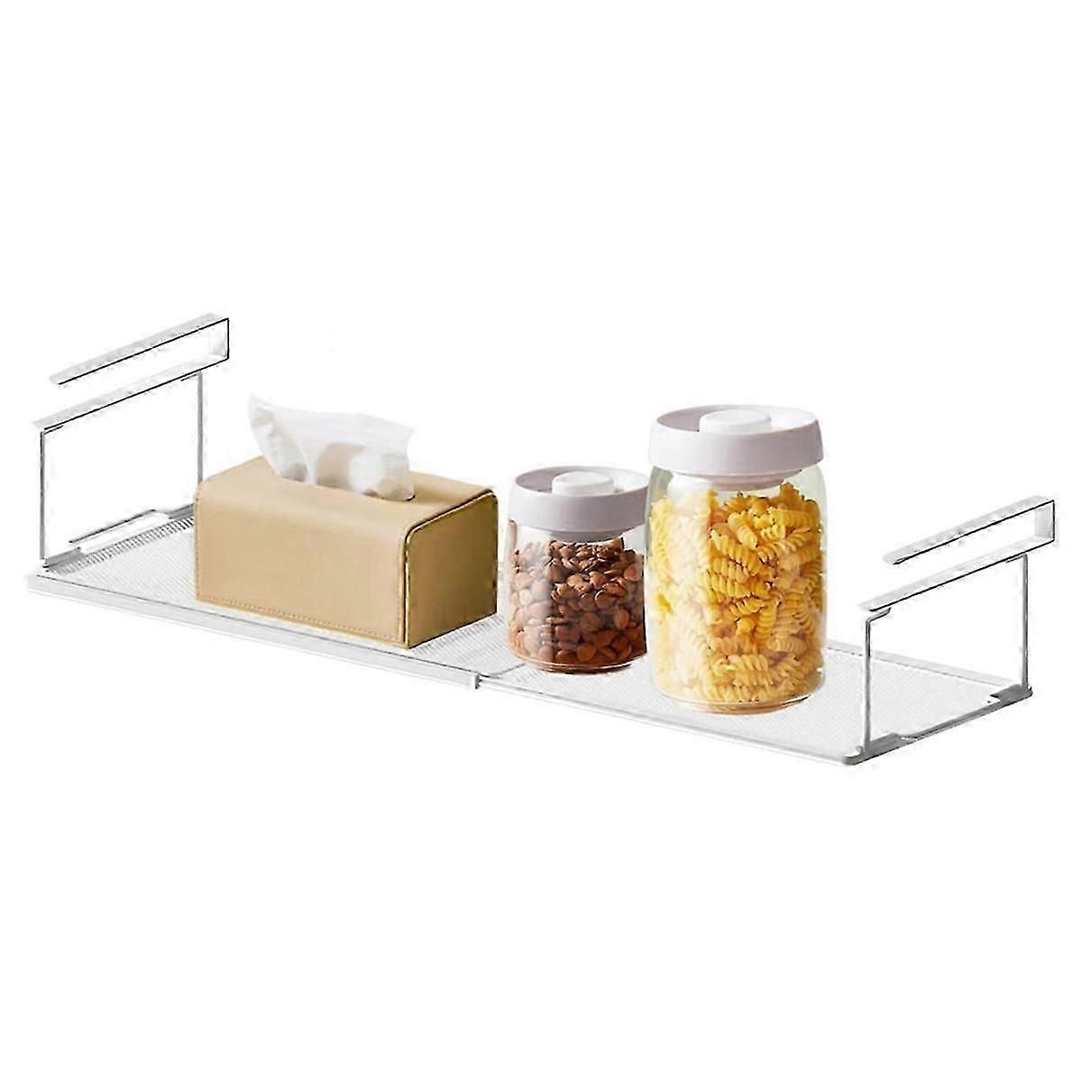 Telescopic Under Cabinet Storage Rack, Floating Telescopic Shoe Rack, Under Cabinet Telescopic Shel