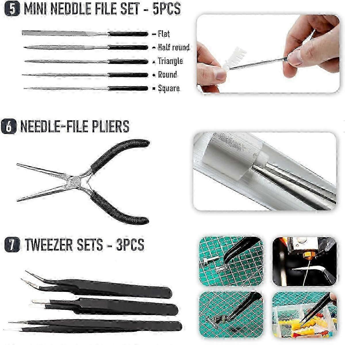 3D-Drucker-Toolkit Essential,3D-Druck-Toolkit,3D-Druckerzubehör,Entgratwerkzeug,Drahtschnitt