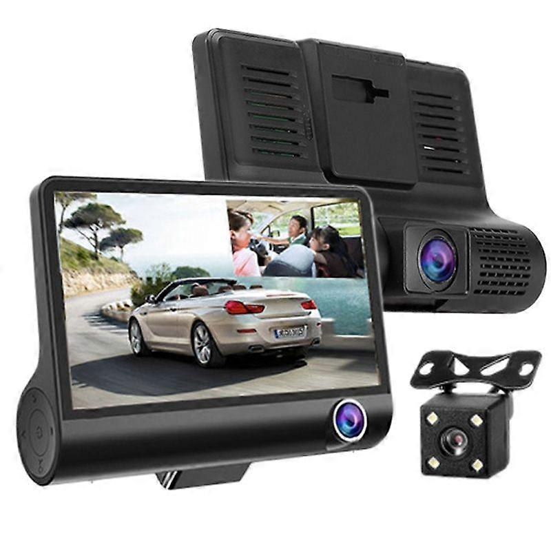 4.0 inch 5.0 Mega Pixels HD 3 Channels Video Car DVR