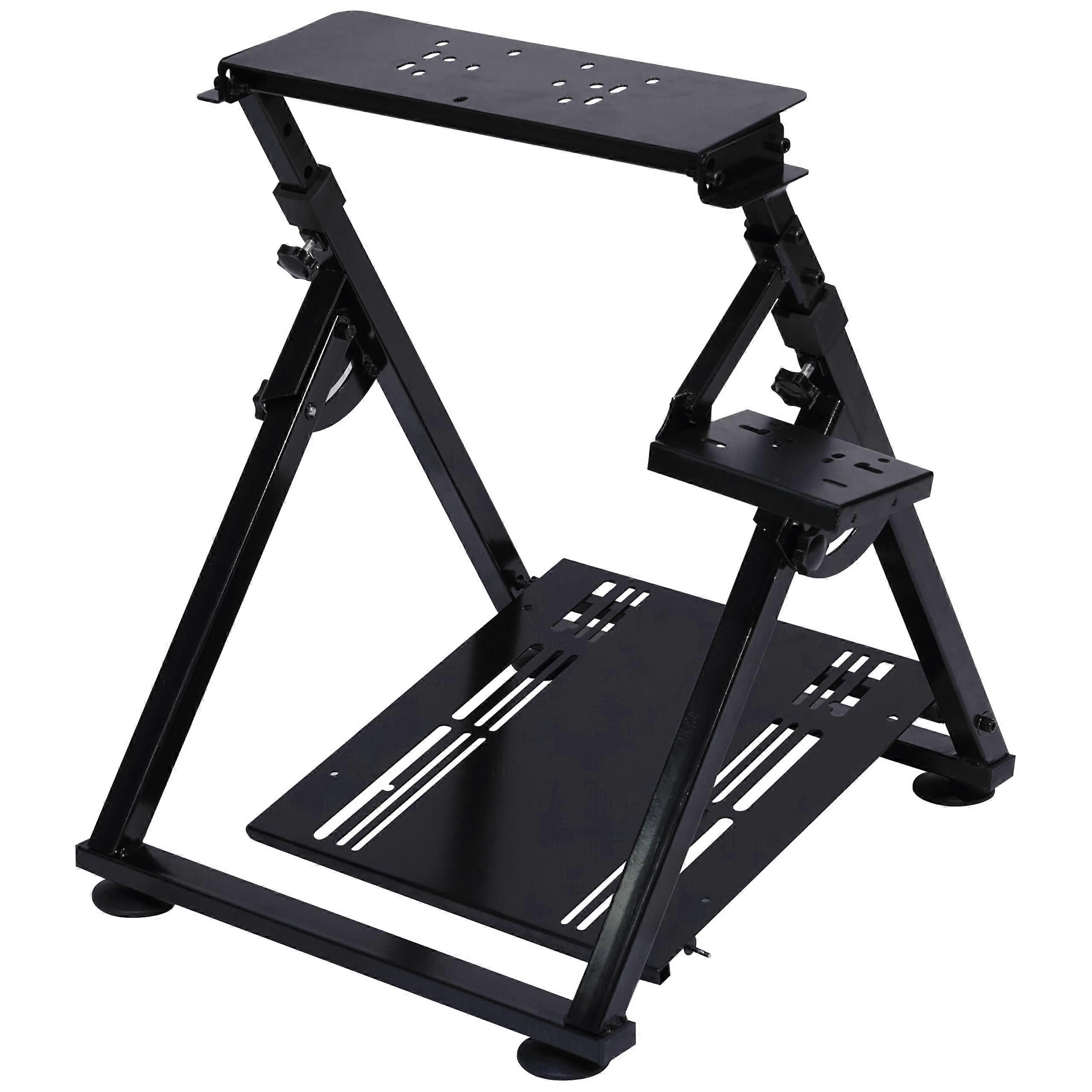 Foldable Adjustable Height and Angle Shifter Compatible Racing Wheel Stand for Racing Simulator Cockpit