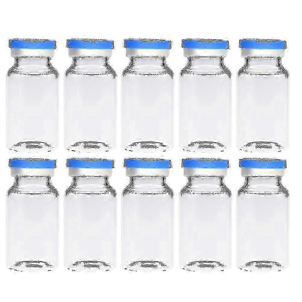 20pcs Clear Vials Durable 10ml Pace Vials Glass Bottles For-