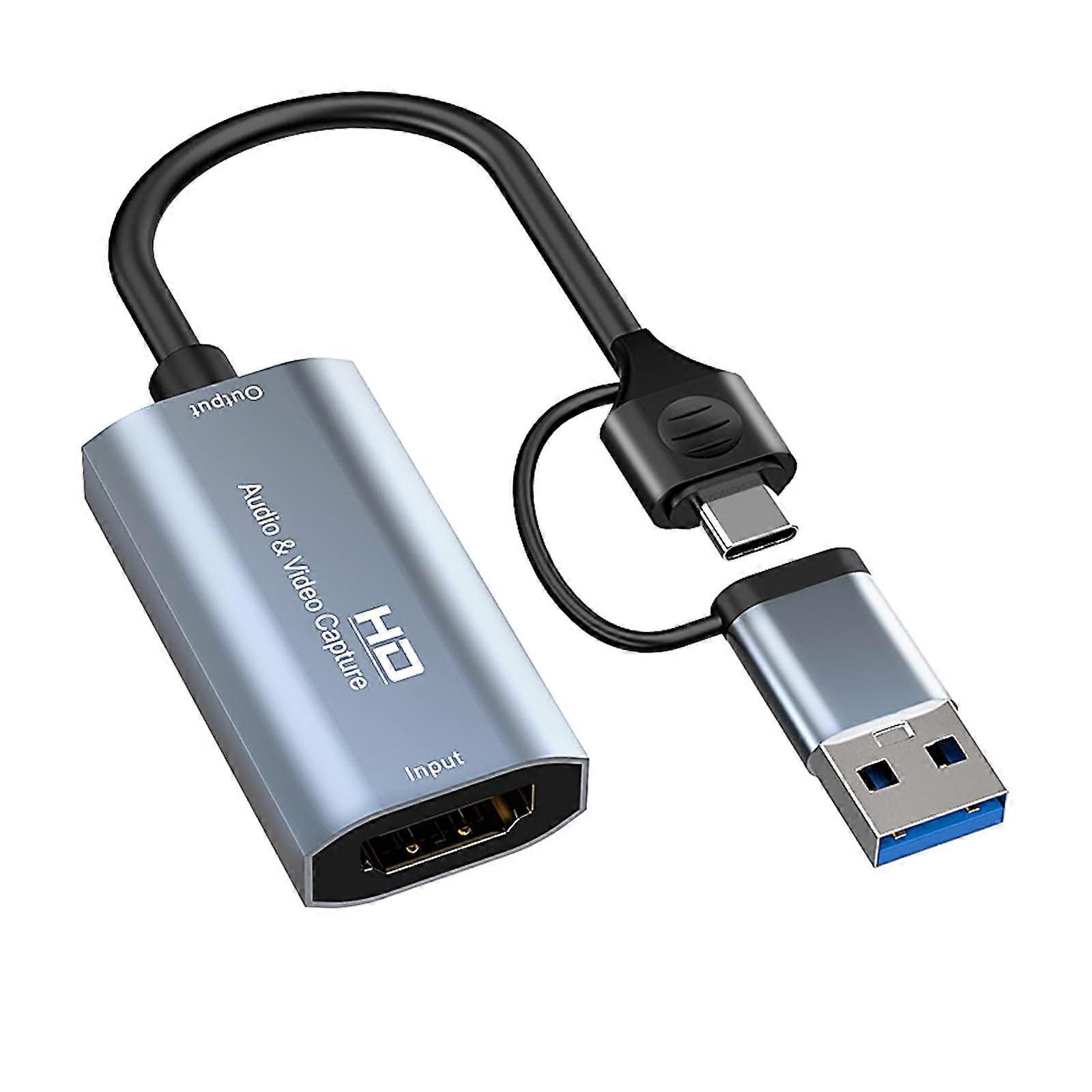 HDMI Capture Card USB C, 4K HDMI to USB/Type C Video Capture Device Card USB3.0