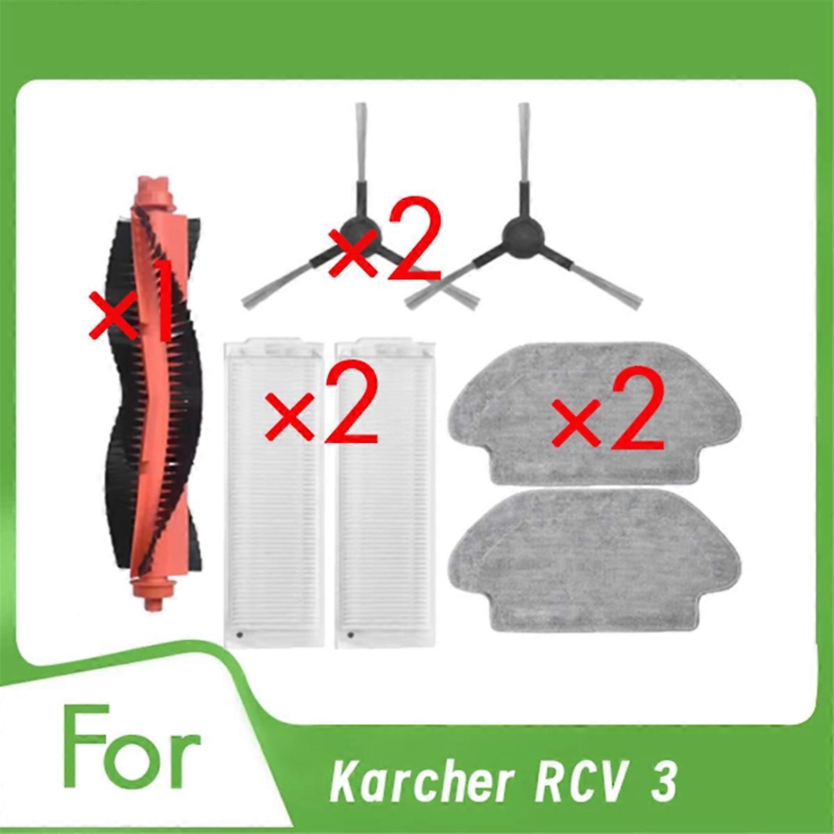 For Karcher RCV 3 Vacuum Cleaner Main Side Brush Mop Filter
