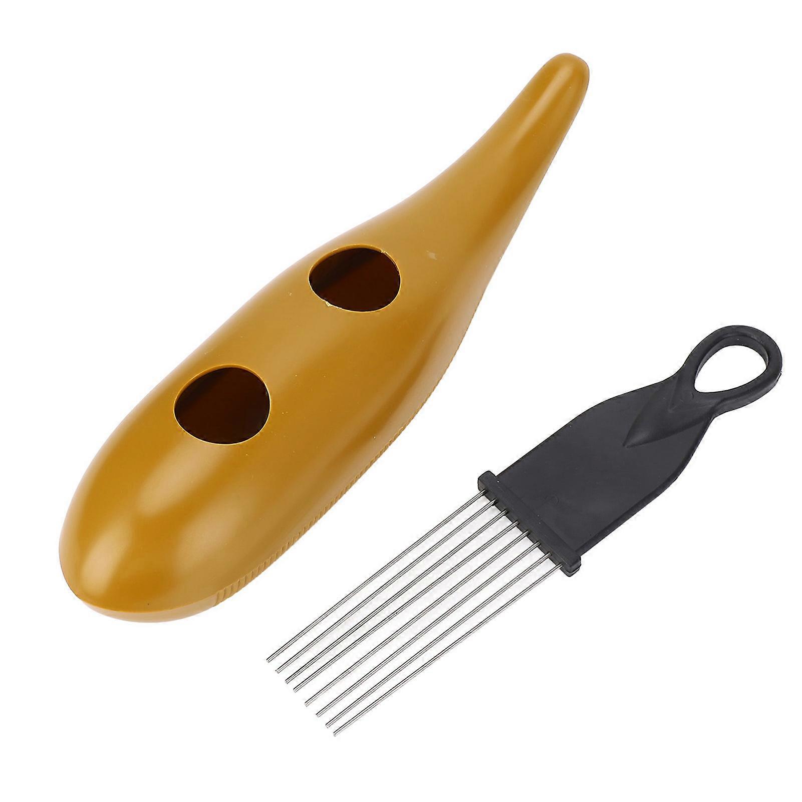 Fish Shape Latin with Scraper ABS Guiro Percussion Instrument for Musical Training and Band Accompaniment