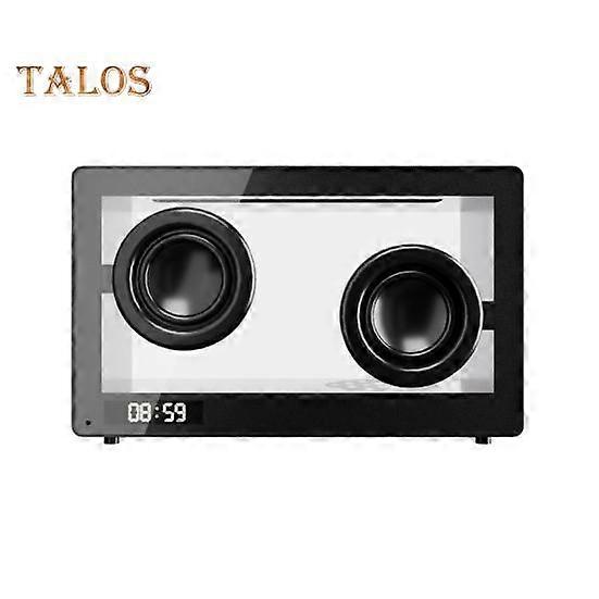 Wireless Transparent Speaker Music Player Portable Rechargeable Bluetooth-compatible Music Speaker with Ambient Light