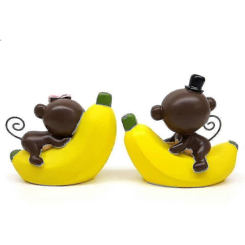 Creative Cute Monkeys Love Dashboard Decorations Car Ornaments