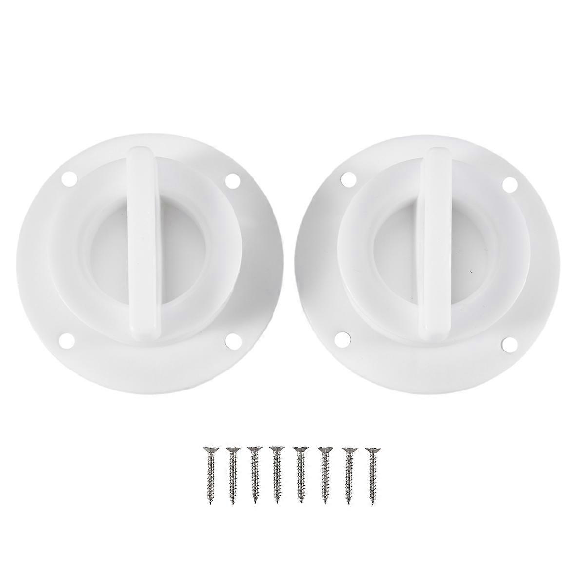 Universal White Nylon Marine Boat Transom Deck Mount Drain Scupper Valve Screw Cap Bung Stopper Rep