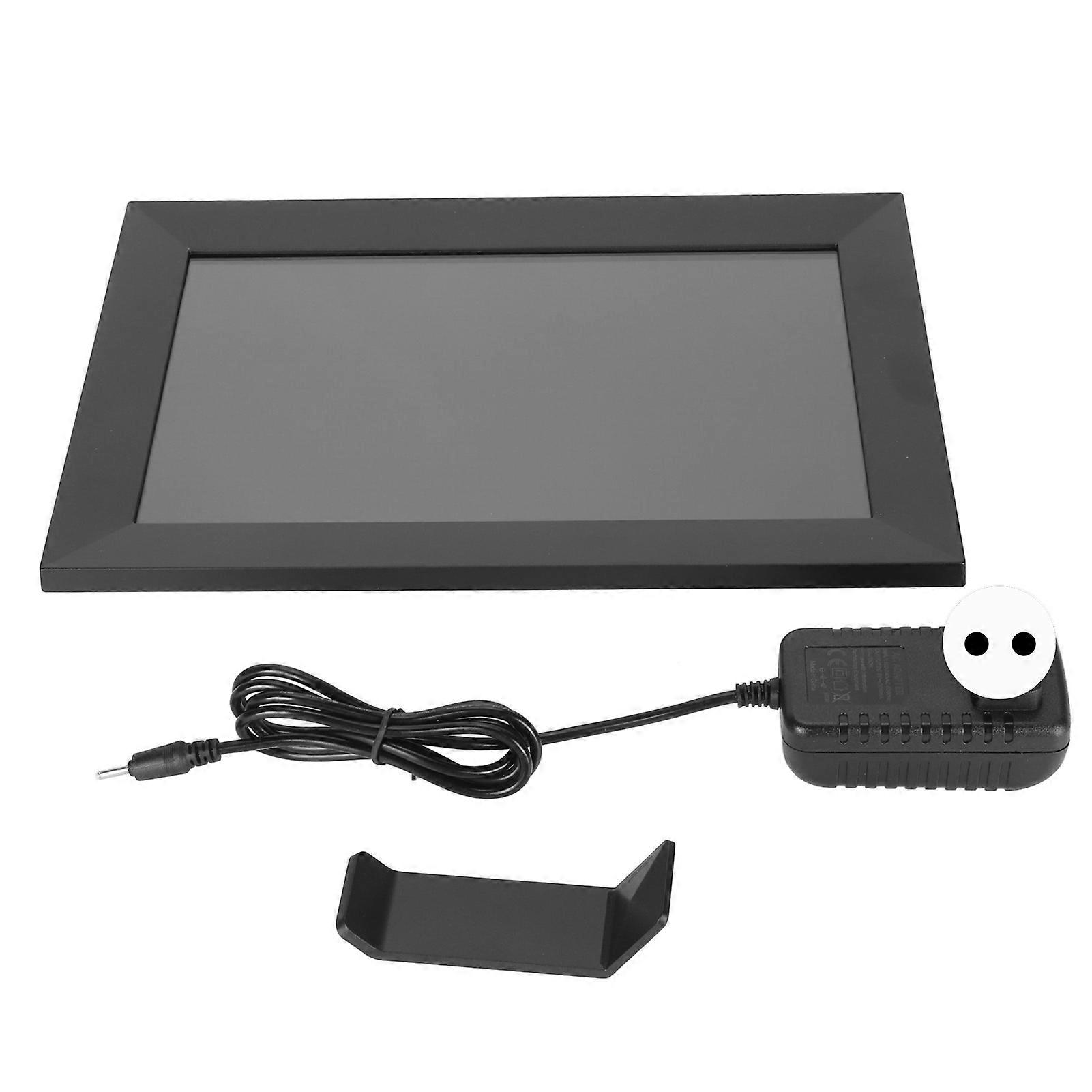10 Inch WiFi Digital Frame IPS Touch Screen 16G Memory 1280X800 Resolution Electronic Photo Album 100‑240V EU Plug