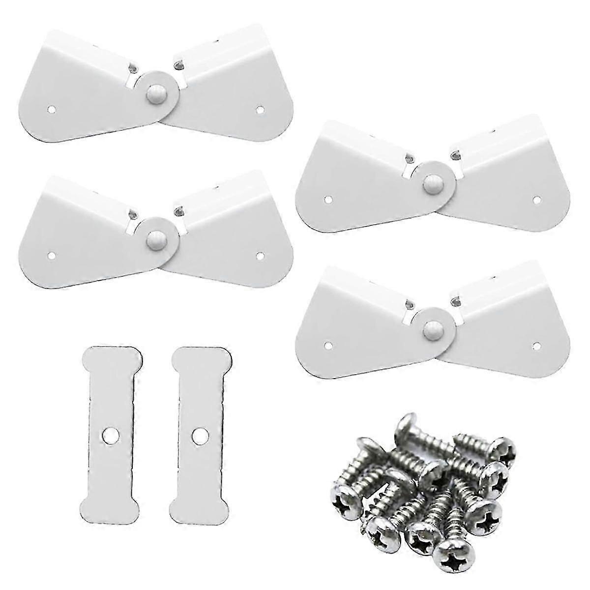 4 Pack Gutter Downspout Extensions Gutter Hinges Downspout Extension for Rectangle or Square Downspout