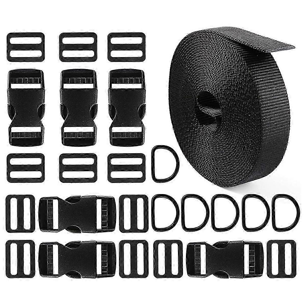 Buckle and Shoulder Strap Set, Buckle Strap, Japanese Buckle Double-Ended Adjustable Suitcase Strap