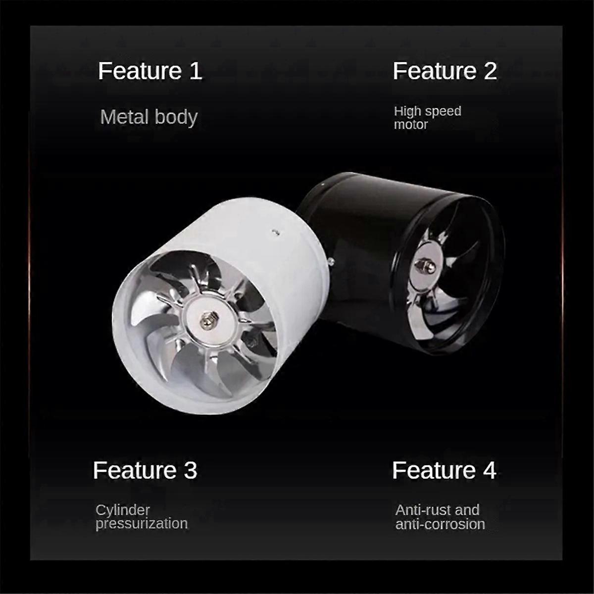 Rohr Abluft Ventilator Luftventilator Metallrohr Lüftung Abluftventilator B