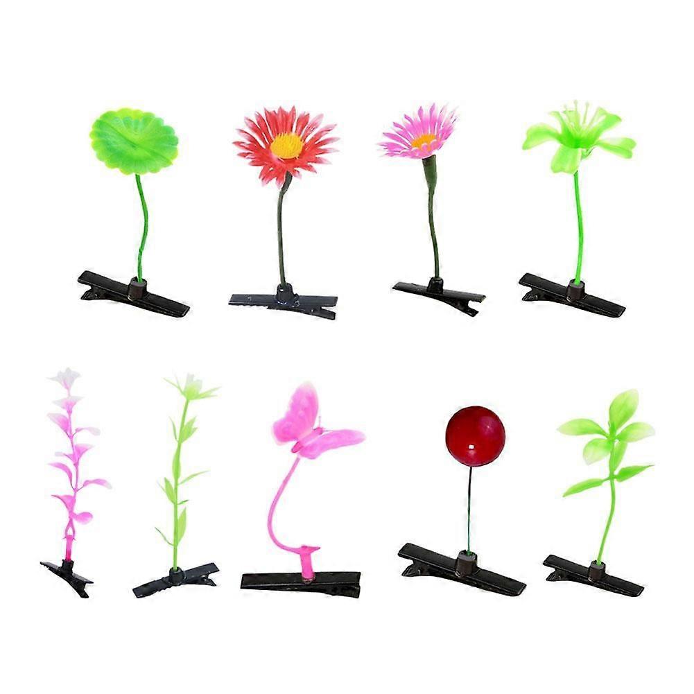 5X Mini Sprout Hair Clips Girls Simulation Flower Hairpin Barrettes