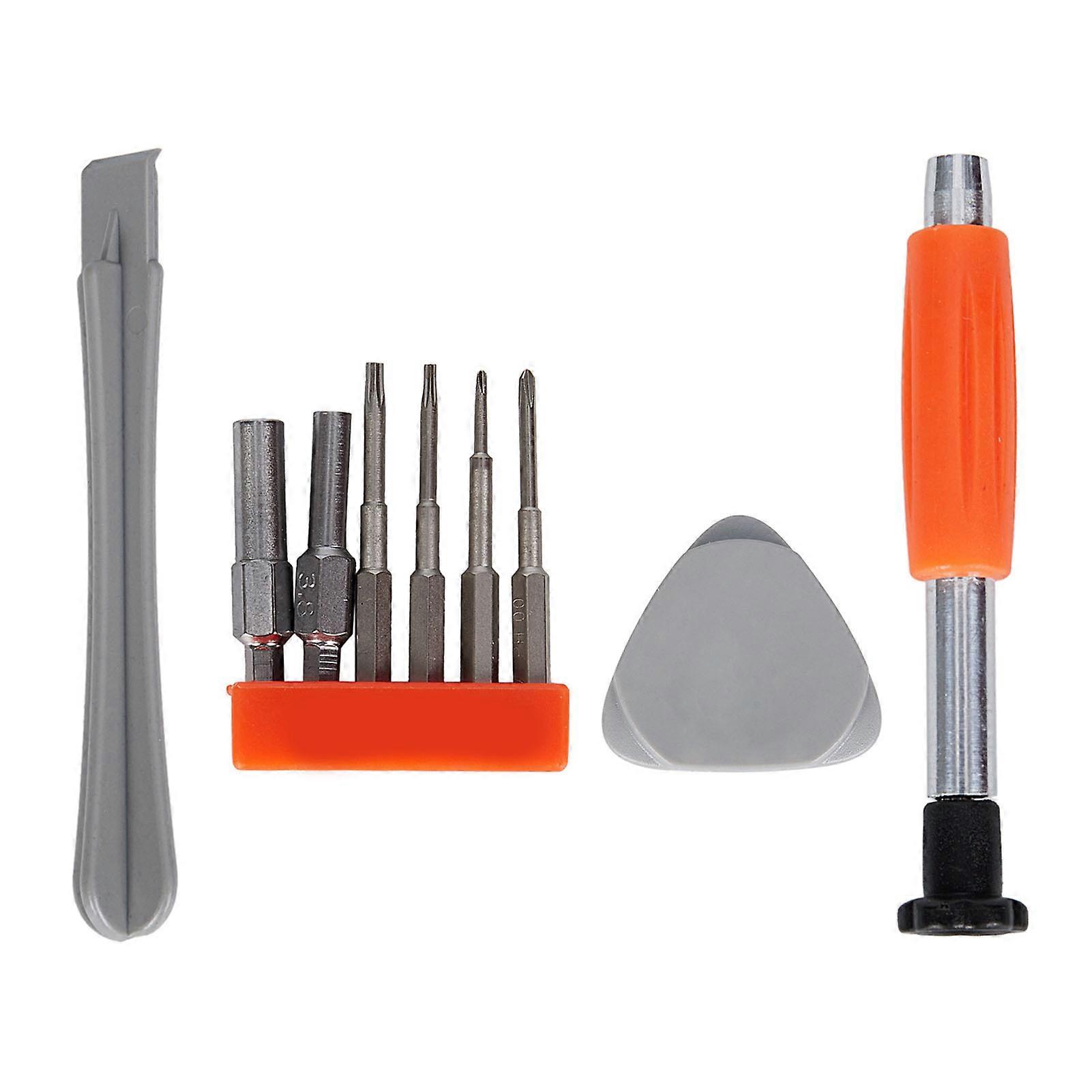 9pcs Game Console Screwdriver Set Professional Console Disassembly Tools for Game Accessories Orange