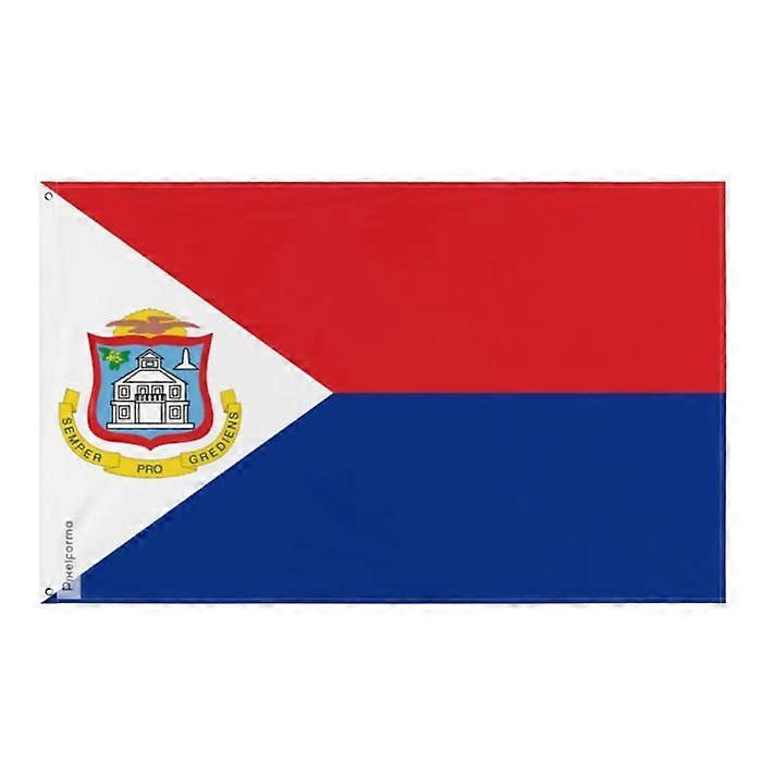 Flag - Saint Martin - 128 x 192 cm - Polyester - Double-sided - Metal eyelets