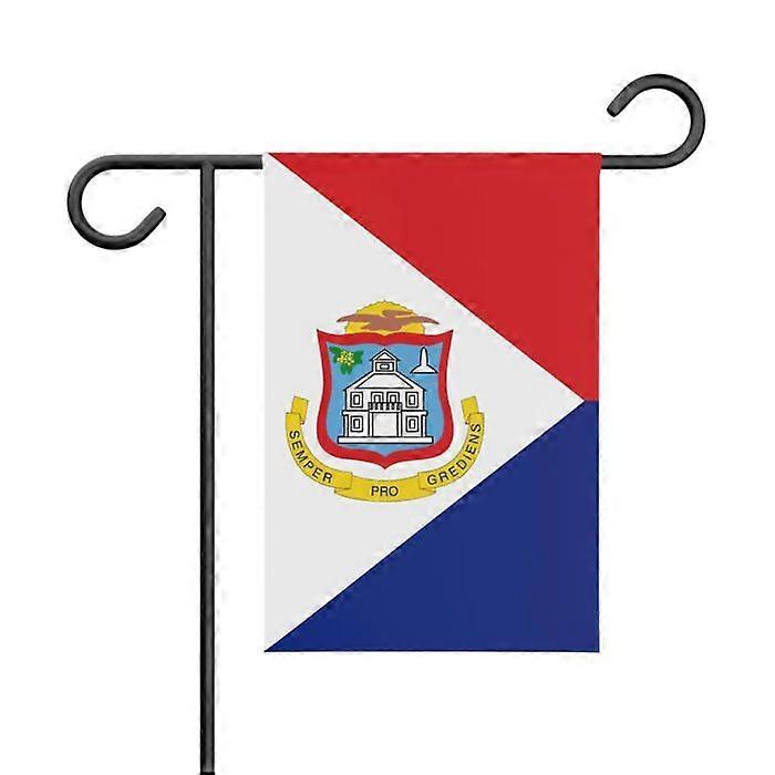 Flag - Saint Martin - 32 x 47.5 cm - Polyester - Double-sided printing - Multicolored