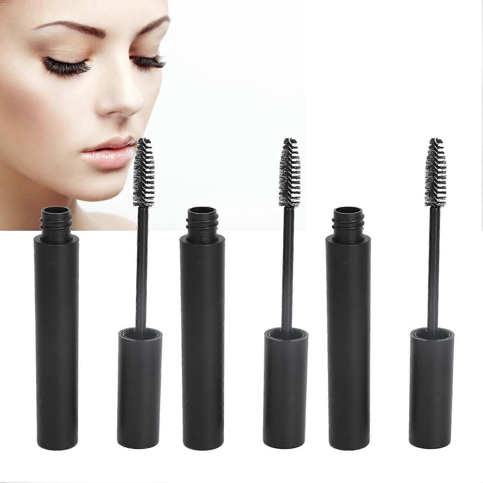 4ml Empty Mascara Tube Black, 10 Pack Refillable Travel Bottles with Soft Design for Daily Use and Camping