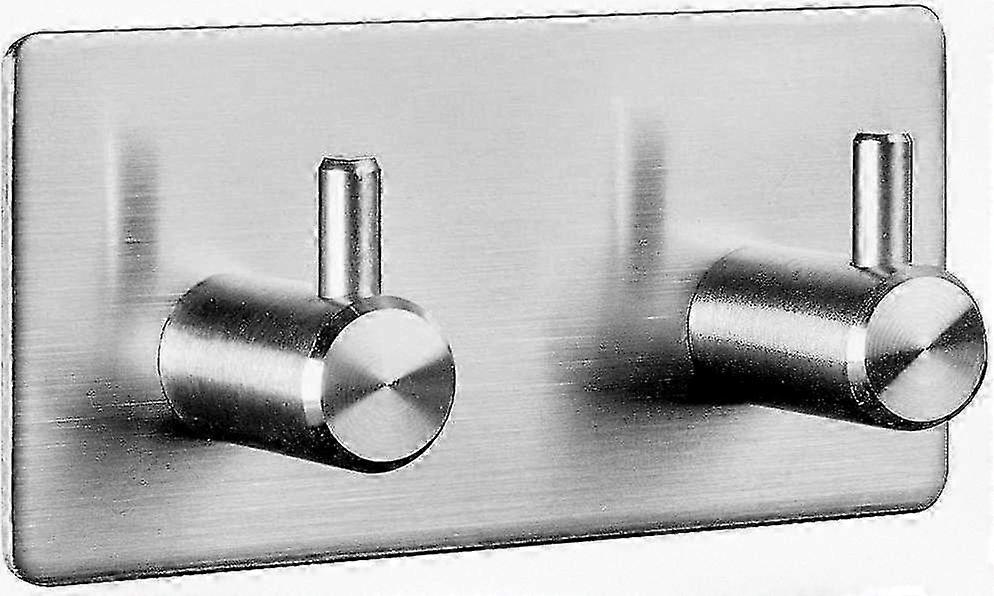 Hole-free Wall-mounted Double Hook Suitable for Kitchen and Bathroom Use