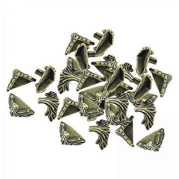 6x 30x Bronze Edge Corner Brace Guards Protectors Brackets