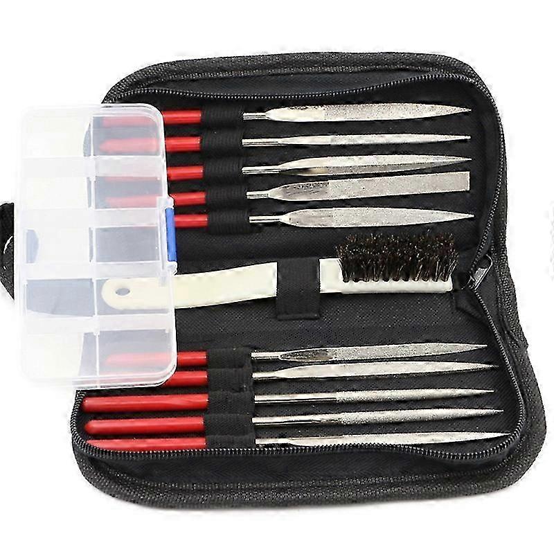 Diamond Needle File Set with Sickle Shape for Precision Grinding, Jewelry Crafting & DIY