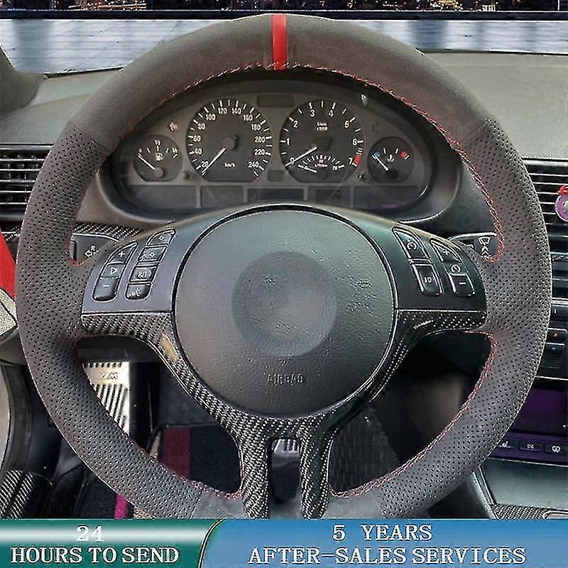 Räätälöity auton ohjauspyörän suojus punos auton sisustus auton lisävarusteet bmw E46 M3 E39 330i 540i 525i 530i 330ci 2001 - 2003
