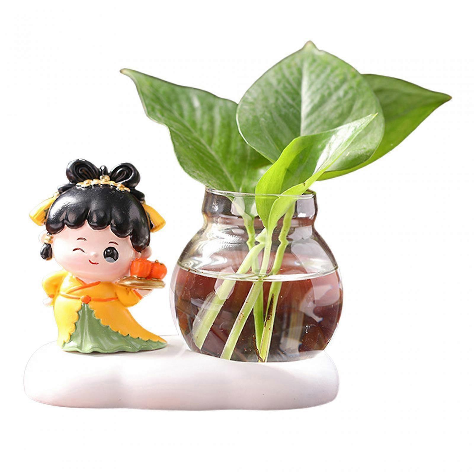 Hydroponic Ornament Bud Vase for Housewarming Table Dried Flower Arrangement