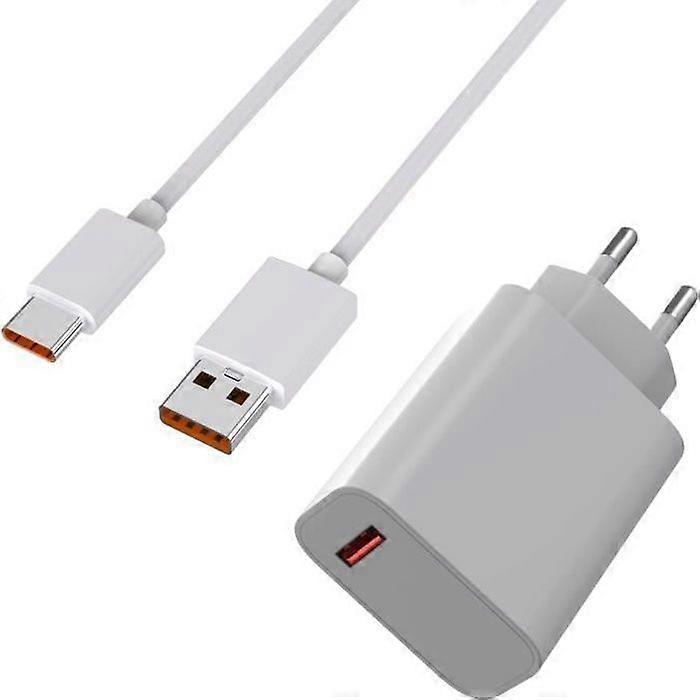 33W Fast Charger - Phonillico - USB-A/USB-C - 1m - Compatible with Xiaomi and Redmi - Fast charging