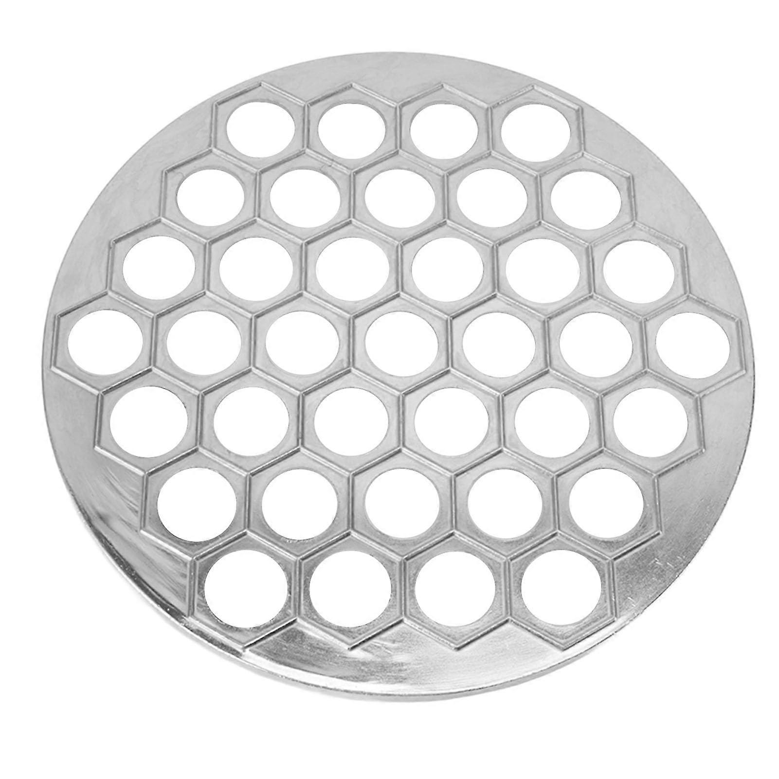 Russian dumpling machine, dumpling mold, aluminum alloy, pelmeni meat dumpling machine, 37 holes, for family use (silver)