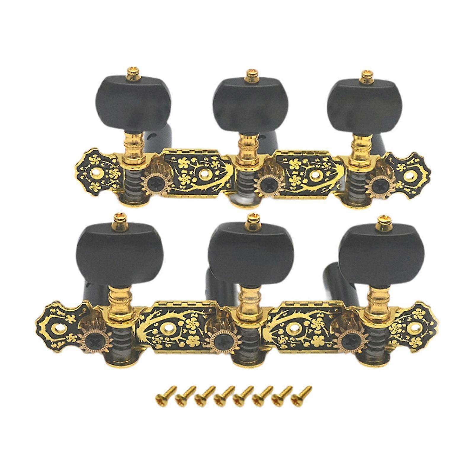 2x Guitar Tuning Pegs Guitar Accessories Metal Knobs for Classical Guitar