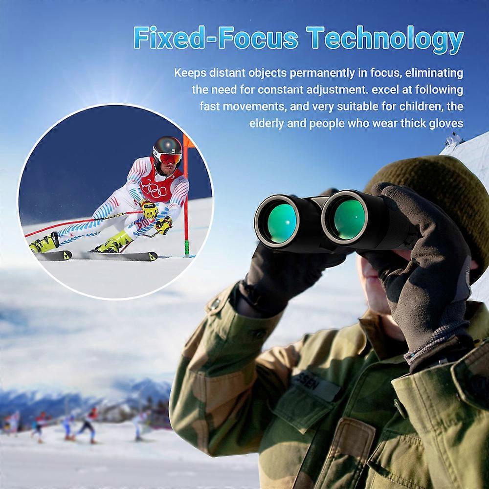 Explore Nature Up Close: Compact 10X42 Waterproof Binoculars for Birdwatching & Hunting