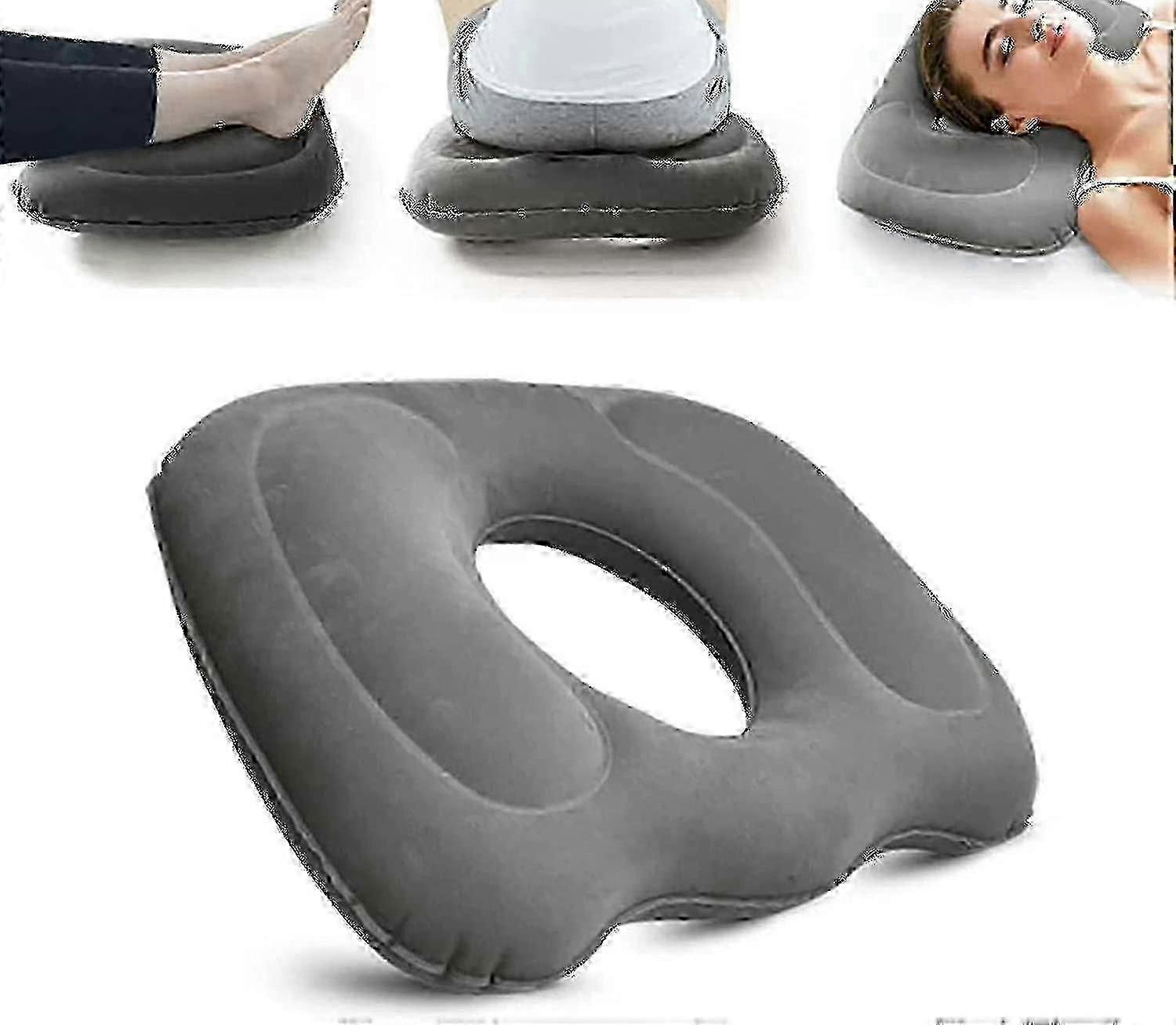 Coussin de siège orthopédique pour soulager la douleur - Hémorroïdes gonflables pour la grossesse, le coccyx, les escarres - Post-natal