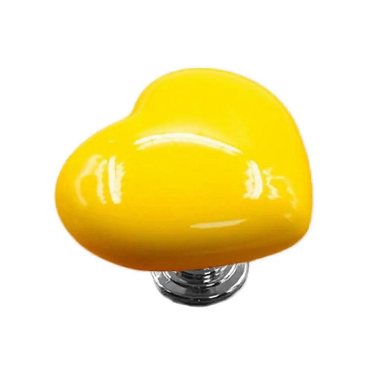 8PCS Heart Shaped Toilet Button Push Switch Decor Button