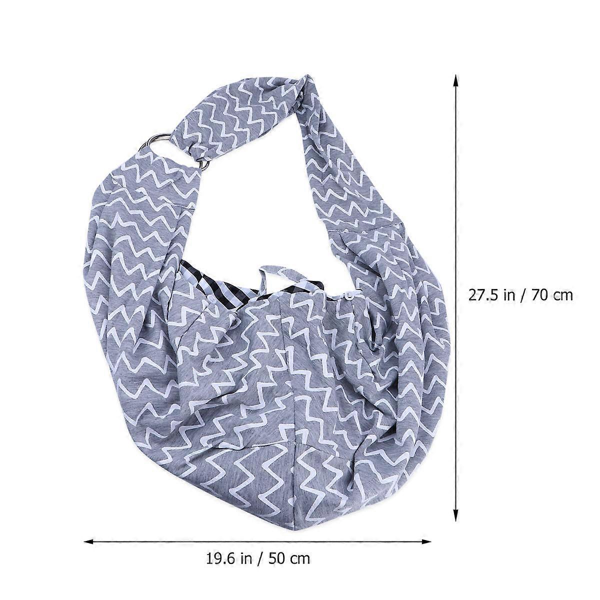 Dog Carry Bag Pet Carrier for Pets Travelling and Subway Use Light Grey 70x50x25cm Portable Sling Carrier 1Pack