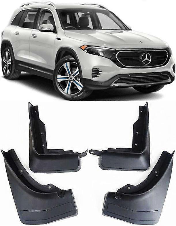 Compatible ,Front &amp; Rear Splash Guards Mud Flaps FOR 2021-2024 Mercedes Benz EQB