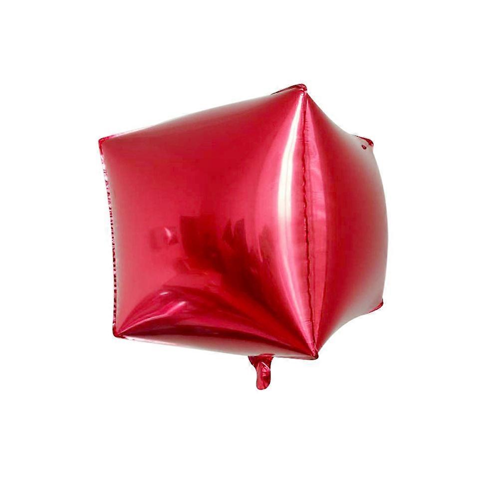 Square Shaped Aluminum Film Balloons 24 Inch Rose Party Organizers Reusable 5Pack