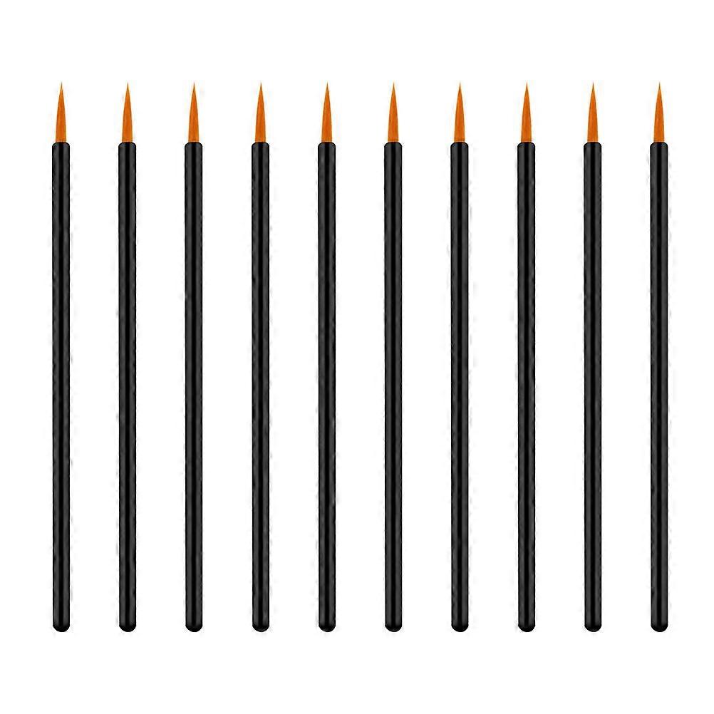 Eye Makeup Brushes Plastic Handle Applicator Makeup Enthusiasts Yellow 10x0.5x0.5cm Lip Liner Application 100Pcs
