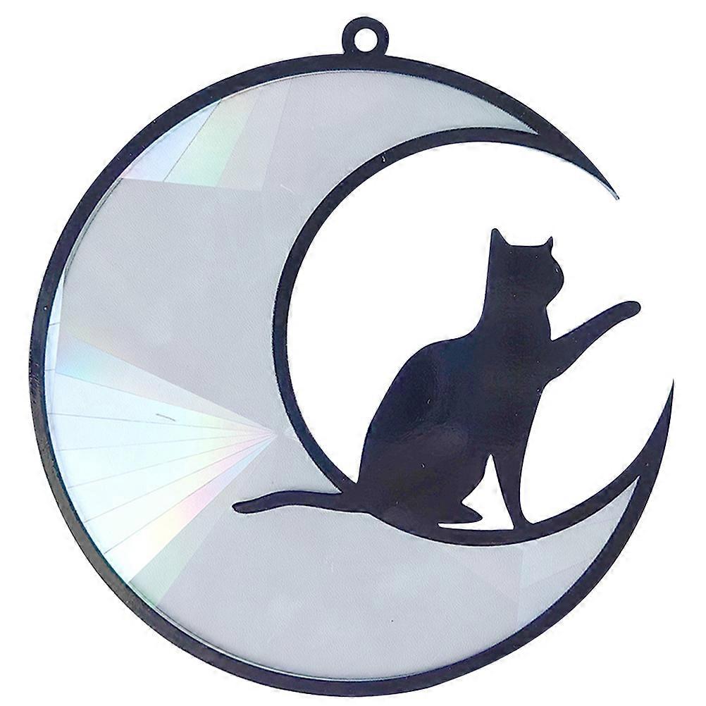 Sun Catcher Window Display Round Stained Acrylic Artistic Design Window Hanging For Home Decor 1Pack